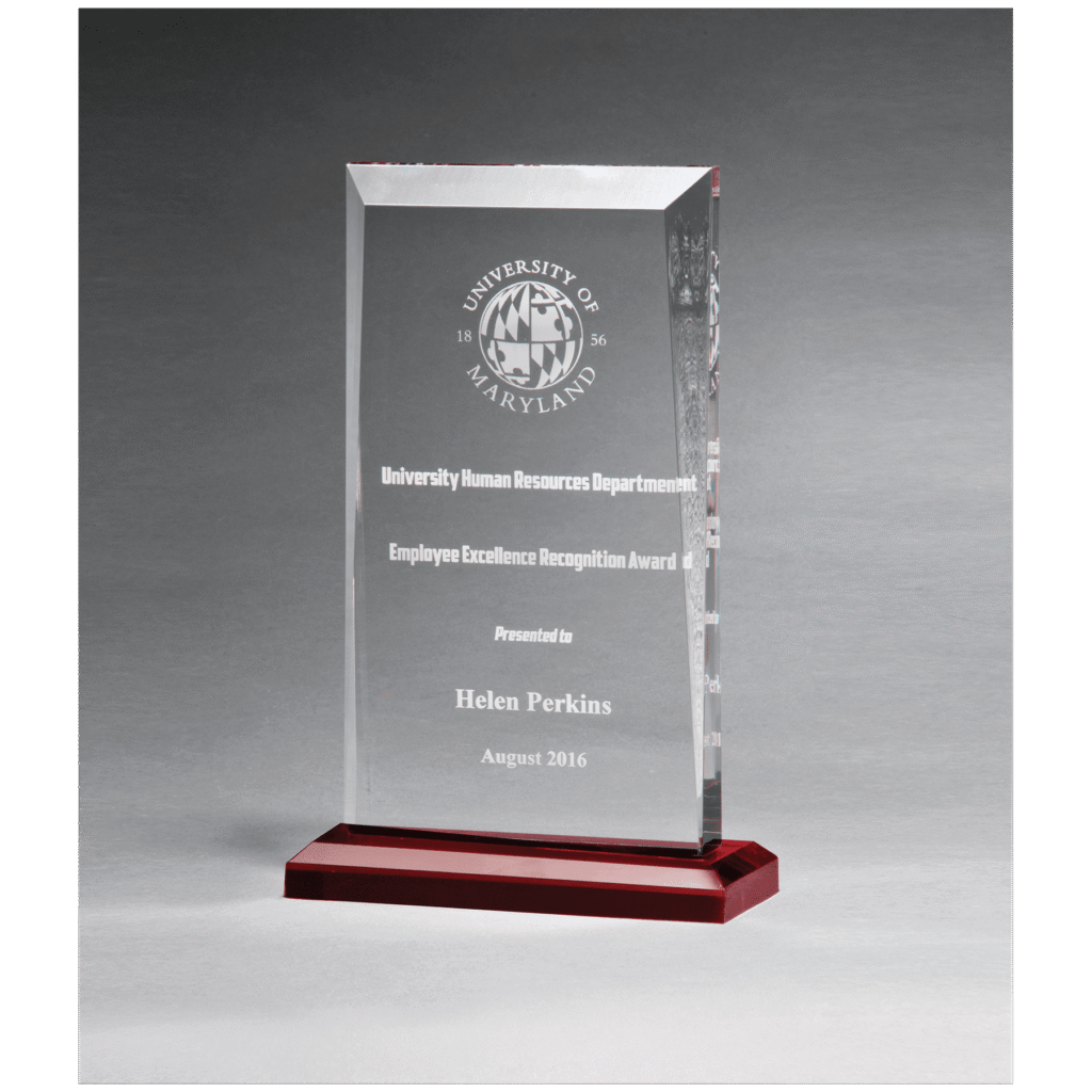 Apex Award Red - 5" x 7 3/4"