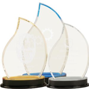 Flame Impress Award Blue - 9 1/4"