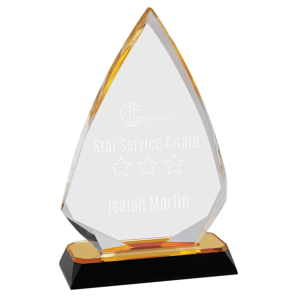 Diamond Arrow Impress Award Gold - 7 3/4"