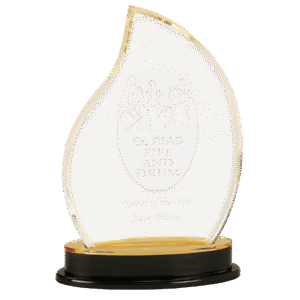 Flame Impress Award Gold - 9 1/4"