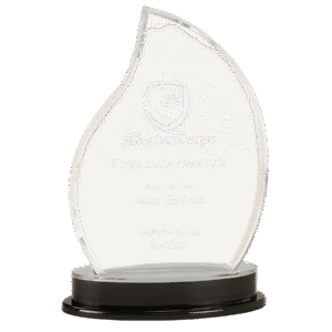 Flame Impress Award Silver - 9 1/4"