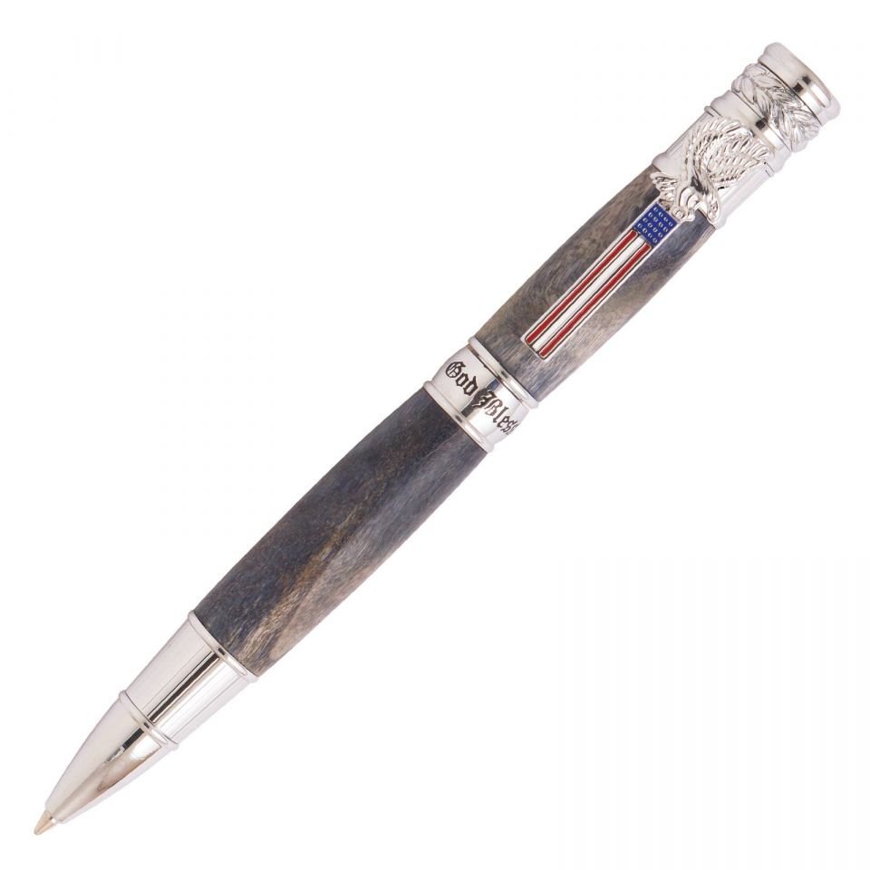 American Patriot Twist Pen - Chrome