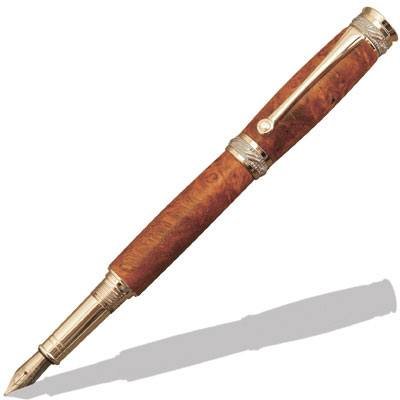 Majestic Junior Fountain Pen - Chrome & Gun Metal